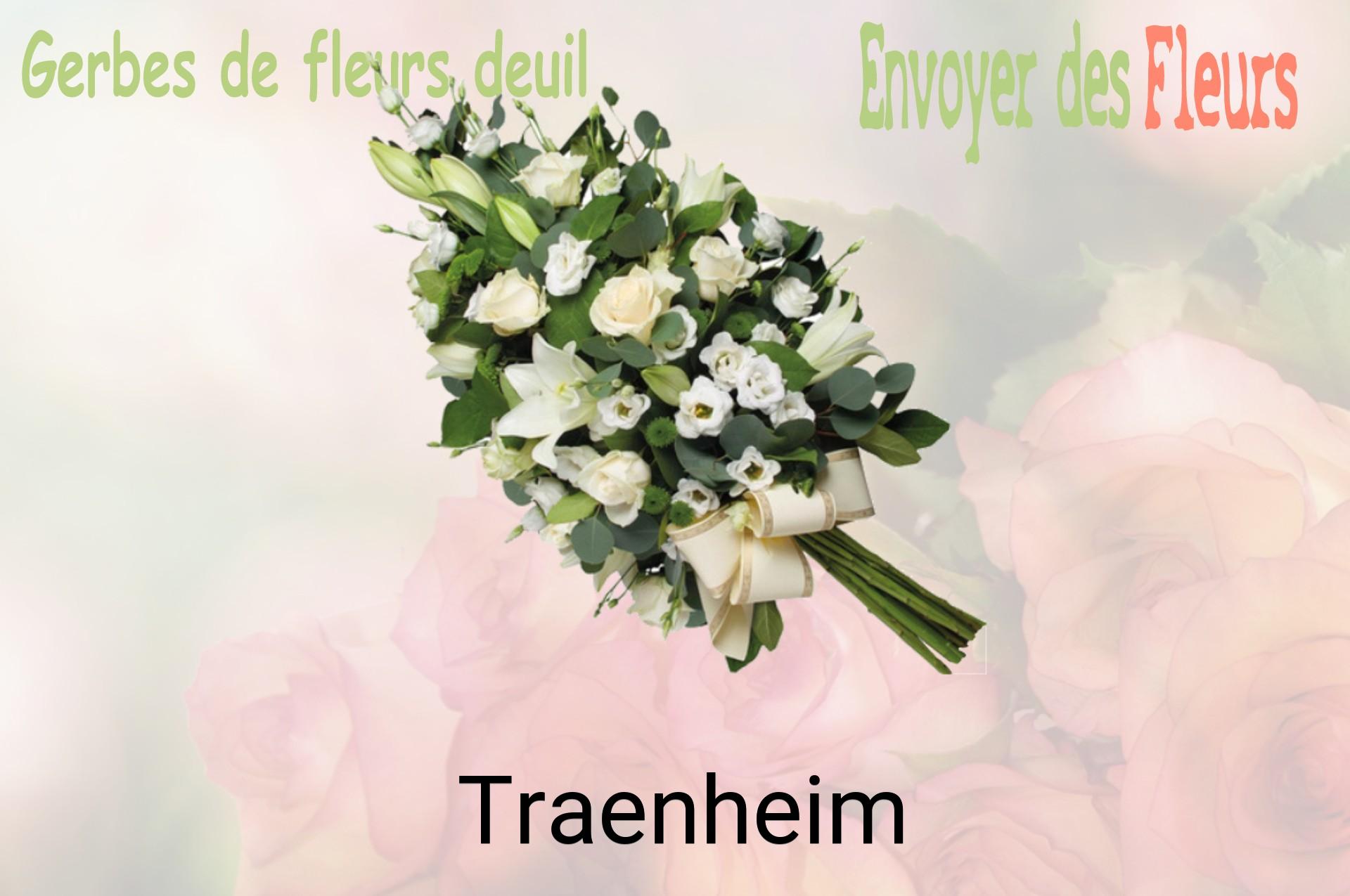 Gerbe de fleurs de deuil livrée à Traenheim